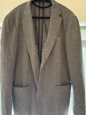 Tommy Hilfiger Gray Tailored Blazer with Signature Flag Trim